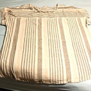 Striped Short Sleeved Top Size 3X